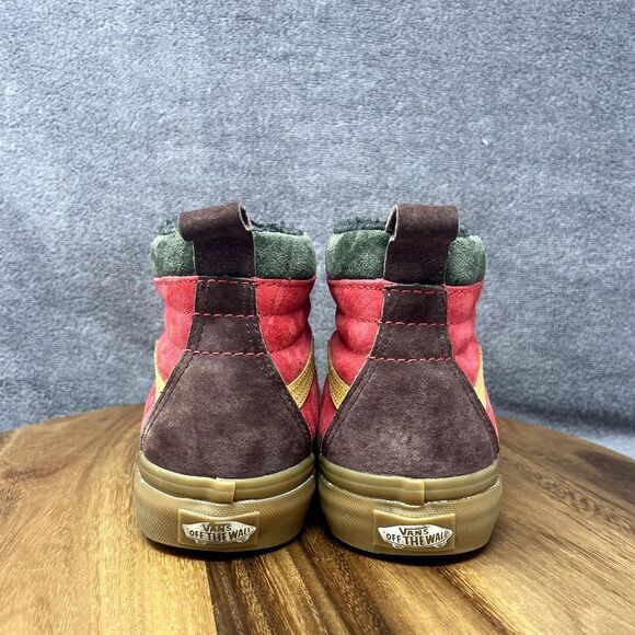 Vans Sk8-Hi MTE Womens Sz 6.5 Shoes Green Red High Top Hiking Outdoor Sneakers - Picture 4 of 9